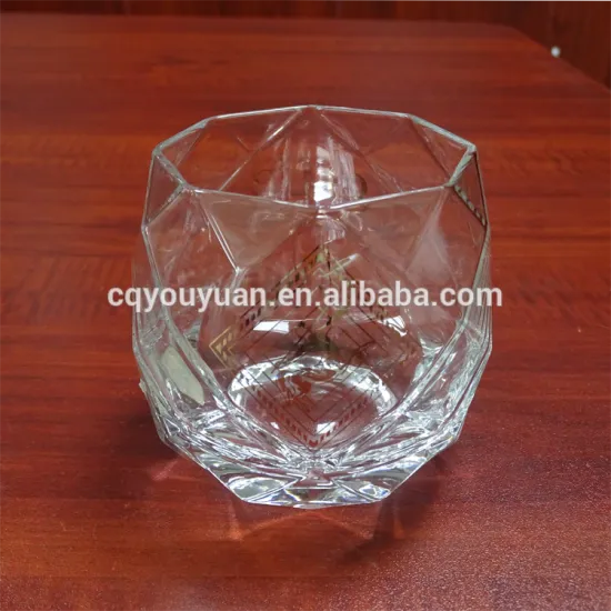Branded handmade pineapple shaped drinking glass 10oz
