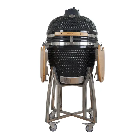 Auplex Barbecue Green 21 Inch big Ceramic pellet smoker Kamado egg BBQ Grill