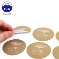 Personalize o logotipo impressão personalizada de adesivos de vinil transparente