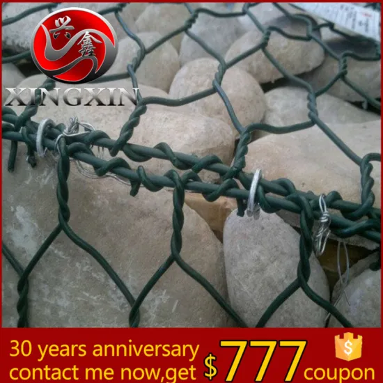 high quality heavy hexagonal wire mesh stone gabions made in China