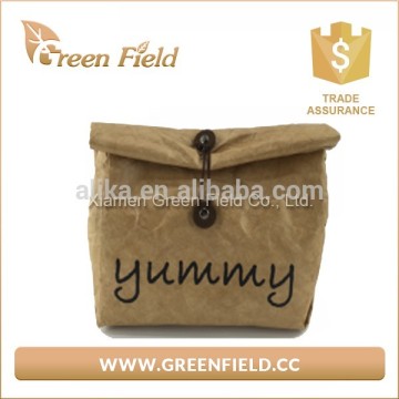 Reusable brown paper lunch bags tyvek insulated lunch bag
