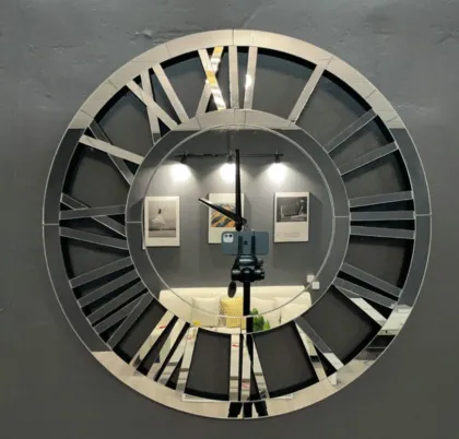 modern style mirror wall clock