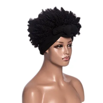Aishili wholesale afro curly wig with headband attached wig grip headband wig for black women