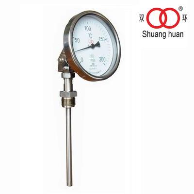 Dial 110mm Adjustable Angle Type Stainless Steel Bimetal Thermometer