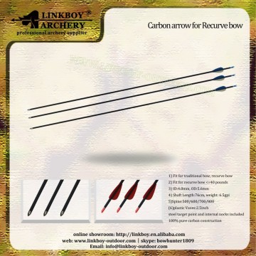 Made in China linkboy LBA009 Carbon arrow for Recurve bow