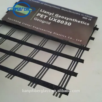Polyester/PET Geogrid 80/30kn For Slope Reinforcement