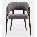 Sillas de comedor tapizadas de madera para hogar y salón