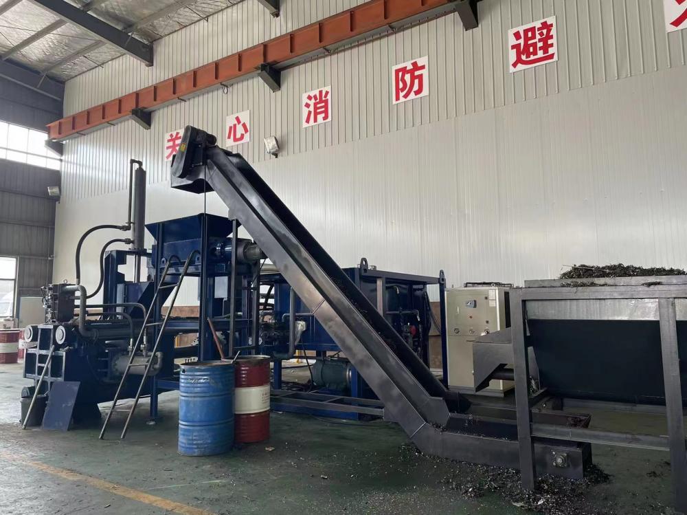 Horizontal Steel Chippings Metal Chip Briquetting Machine