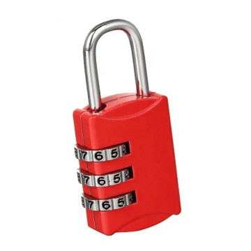 High Quality Zinc Alloy 3 Digit Colorful Cute Combination Code Luggage Lock