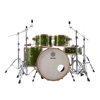 Hailun Artist Series Chinese Ash Burl Jazz Drum Set for Beginners - 5 Drums & 4 Cymbals