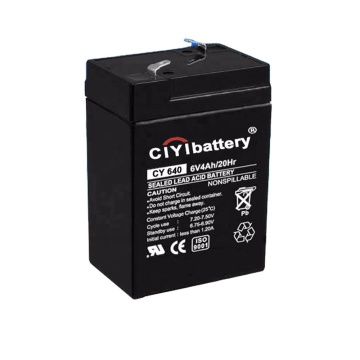 Sealed Maintenance Free Valve Regulated Lead Acid Battery 6V 4AH