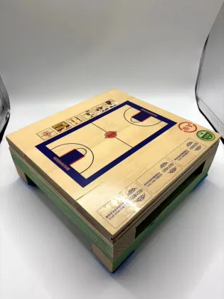 Assembled sports wood flooring for indoor basketball court