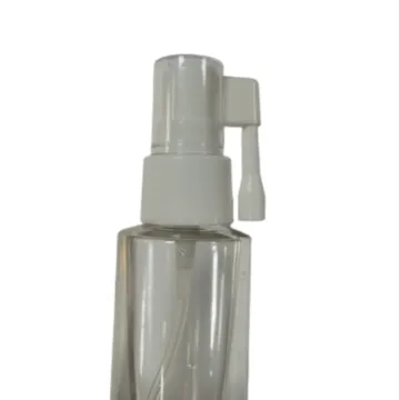 80ml PET Plastic Bottle with Long Plastic Spray Nozzle for Medical Oral Mouth Spray