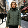 Jaqueta Parka feminina elegante de inverno