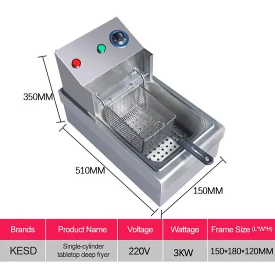Economical Single Tank Basket 4L Electric Deep Fryer Cheap Fryer