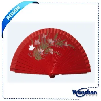 hand-painted sandalwood fan