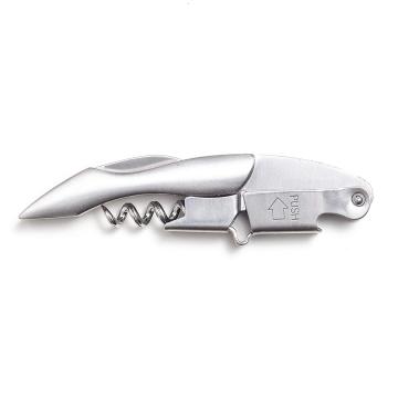All-in-one Stainless Steel Waiter's Friend Wine Bottle Opener with Foil Cutter