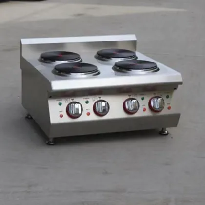 4 Head Commercial Countertop Electric Cooking Stove - Restaurant Catering Equipment