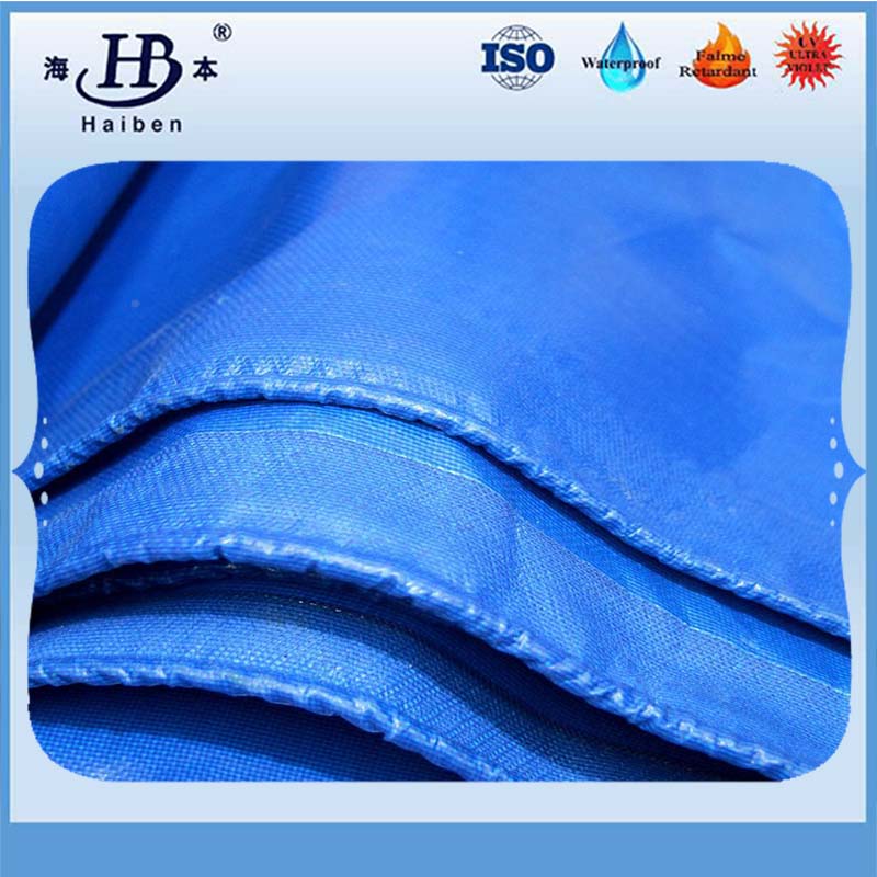 Flame Retardant Tarpaulin Blue Color Vinyl Tarps