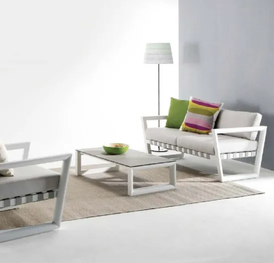 Aluminum furniture for outdoor use