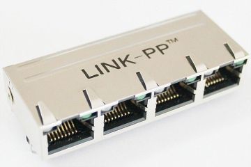 10/100/1000base 4 Port Multi-port Rj45 Jack For Switch Router 6610176-5