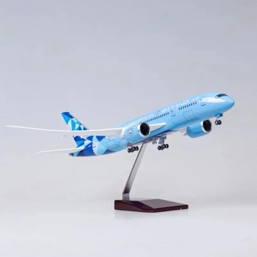 1/130 κλίμακα Etihad Airways Boeing 787 Μάντσεστερ Σίτι Λίβινοι Ρετρανοπάθεια μοντέλο με φώτα LED και εργαλεία προσγείωσης
