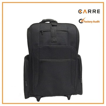black 1680D nylon rolling wheel makeup school professional travel beauty trolley bag