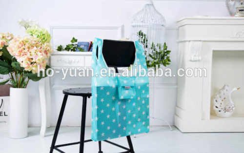 Factory wholesale Logo printing cheap nylon foldable eco shopping bag