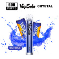 FUMOT VAPSOLO CRISTAL 600 VAPE DESPECIÁVEL COMPLETAS DE TPPD