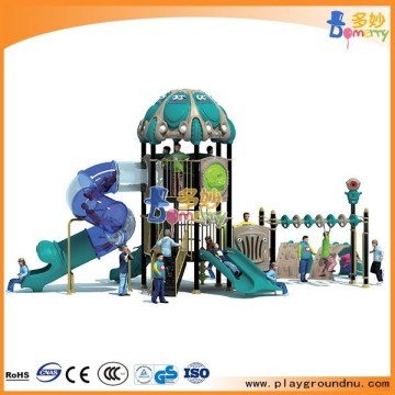 Colorful outdoor playgrounds kids metal playground slides
