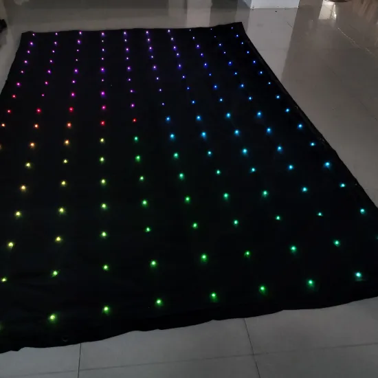 Custom RGB LED Vision Curtain with Remote Control - Full Color Changing & Various Sizes for DJ