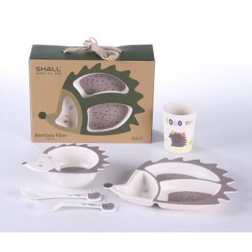 hedgepig shaped kids dinnerware set plastic baby set