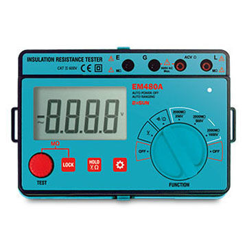 Insulation Resistance Tester with Audible Continuity, Used to Test Transformers