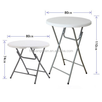 Outdoor White Plastic Folding High Bar Table