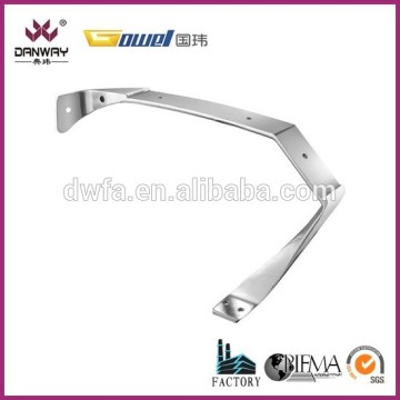 Aluminum polishing chair armrest with plastic pad ALA-J005-F