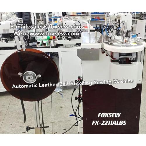 Machine de couture à courroie en cuir automatique