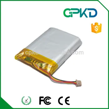 Li Polymer Battery 083450 1550mAh with PCM Rechargeable 3.7V