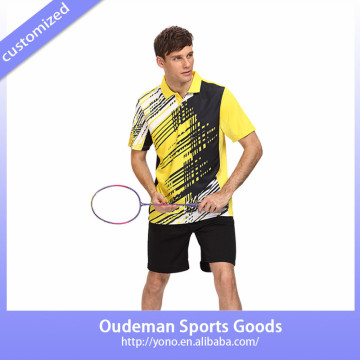 2017 100% polyster hot sale custom badminton jersey, badminton uniform for wholesale