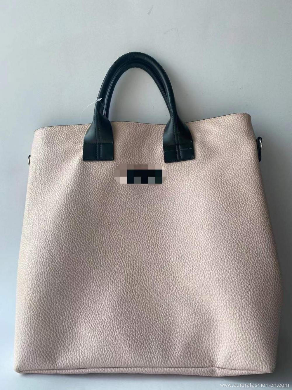 Extra Large Shopping Bags Lychee Pu Material Wholesale