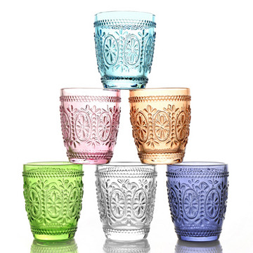 solid colored glass tumbler