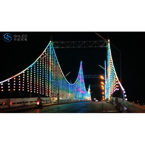 Outdoor Street Decoration Christmas Whale led string lights