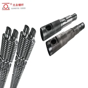 Șurub și cilindru bimetalic pentru mașina de extrudare a pardoselilor Spc