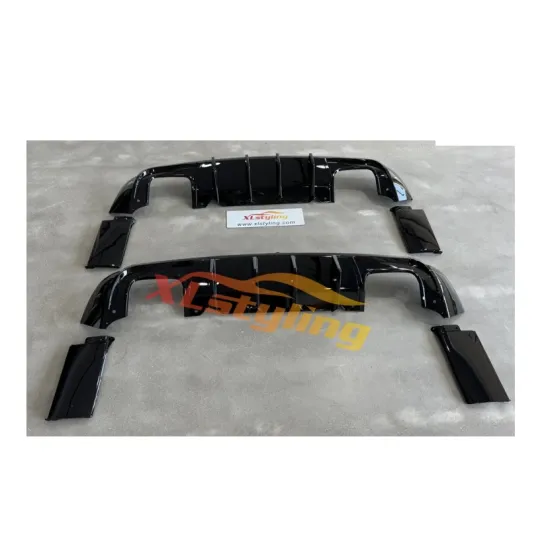 Plastic ABS Car Bumper Rear Diffuser Gloss Black for Challenger 15-23 GT and Competition