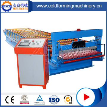 PLC Controlling Zhiye Galvanized Roof Panel Machine