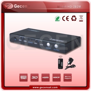 Gecen 2x2 2 in 2 out HD M I Matrix Model HD-202M