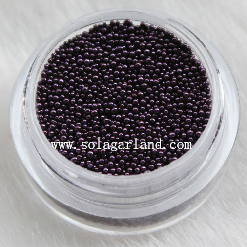 Funkenfarbene Galvanik Tony Glass Seed Beads Aufkleber für Nail Beautiful