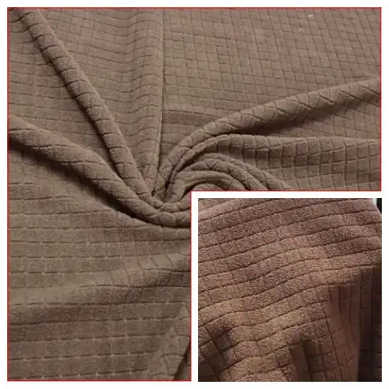100% Polyester Polar Fleece with Laminated Check