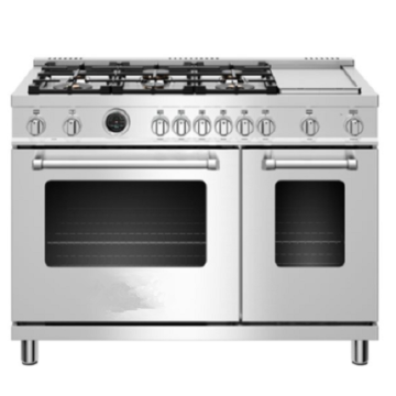 48 inch Dual Fuel Range Electric Self-Clean Oven