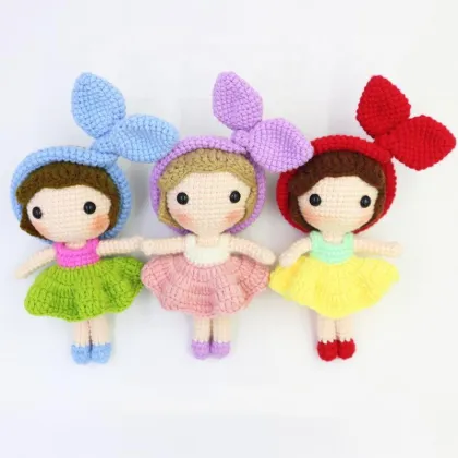 New Design Crochet Toys Handmade Amigurumi Princess Doll