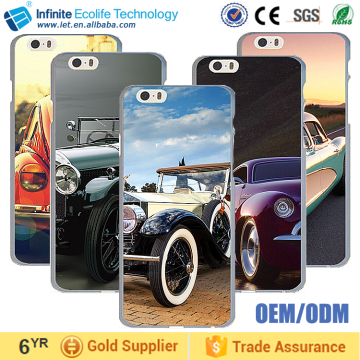 Soft plastic TPU Rubber coating hard PC back cover metal sheet plate with print mobile 2D sublimation aluminum phone case